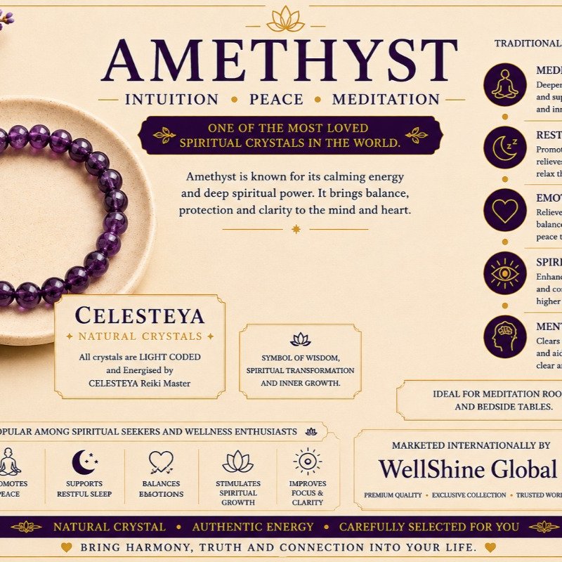 Natural Amethyst Bracelet