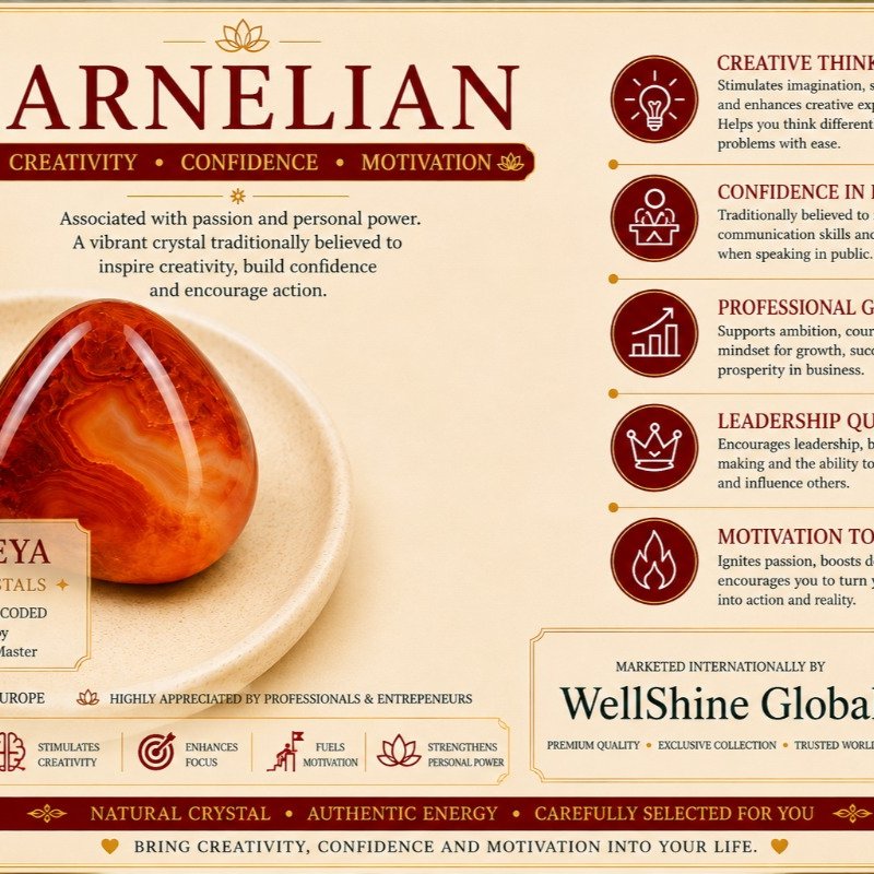 Natural Carnelian Crystal