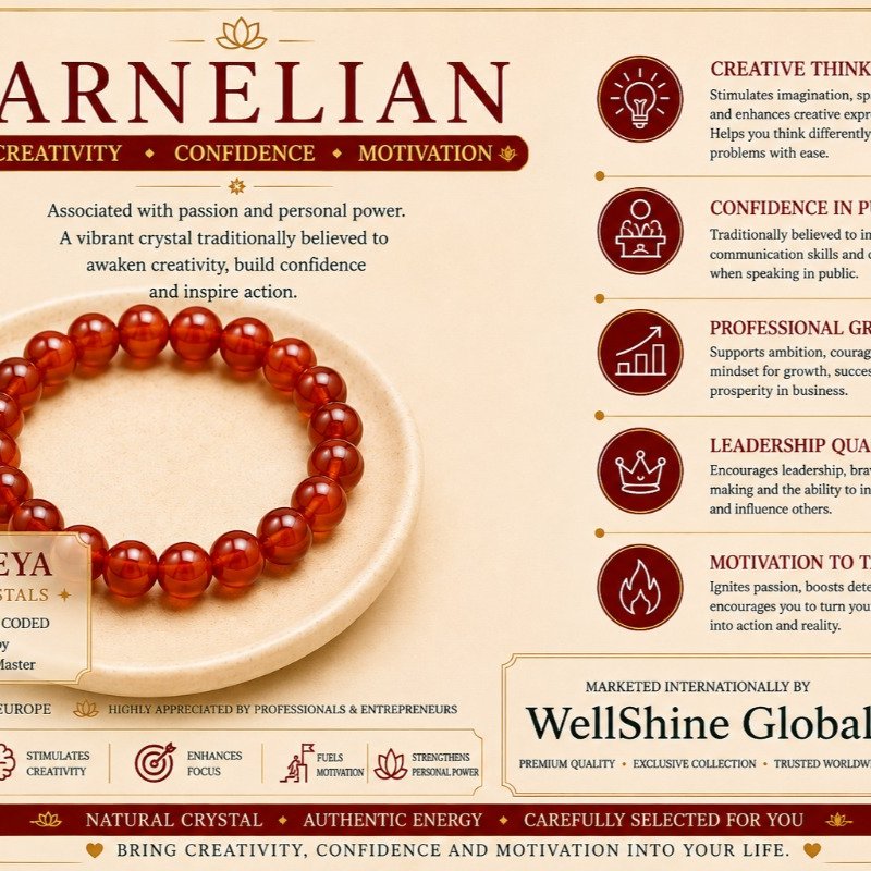 Natural Carnelian Bracelet