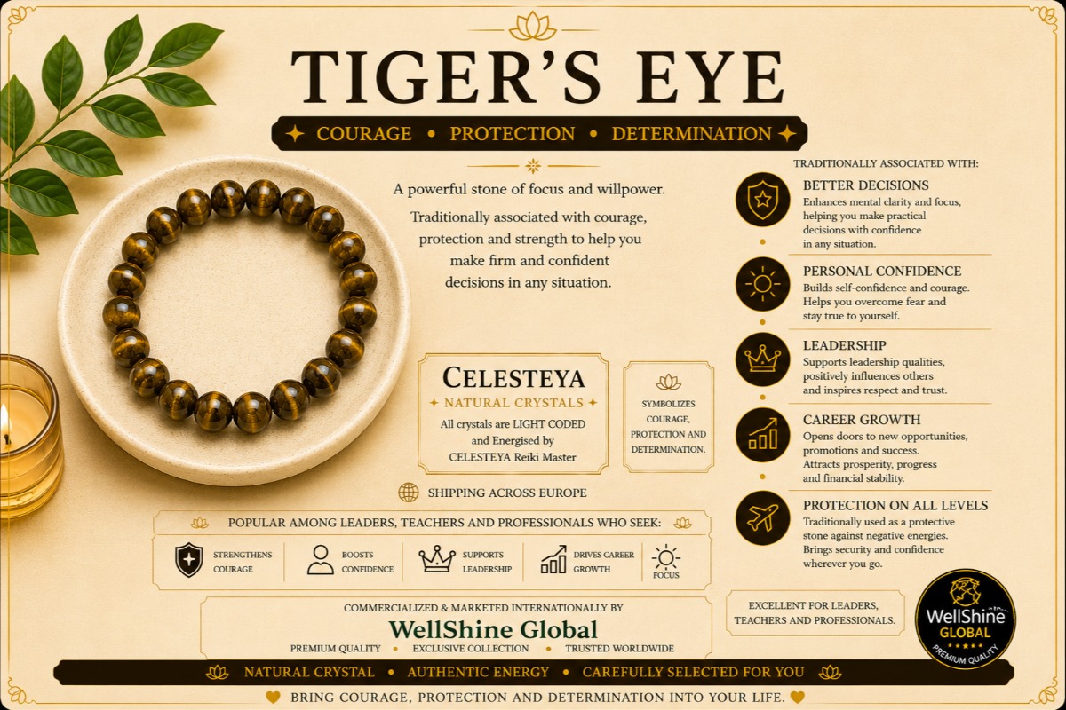 Natural Tiger Eye Crystal Bracelet